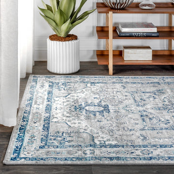 Jerica modern Persian Vintage Medallion Area Rug